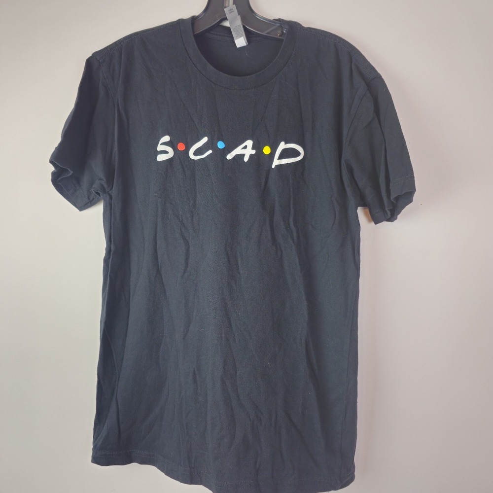 Savannah School of Art and Design SCAD Colorful Black T-Shirt Adult Medium Tee